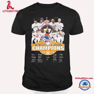 AL West Division Champions 2024 Astros Signatures Unisex T Shirt