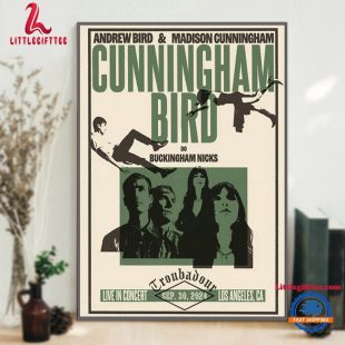 Andrew Bird x Madison Cunningham September 30 2024 Los Angeles CA Wall Decor Poster Canvas