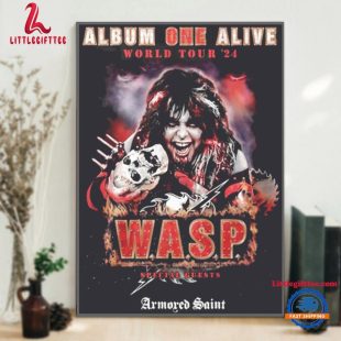 Armored Saint Album One Alive World Tour 2024 Wall Decor Poster Canvas