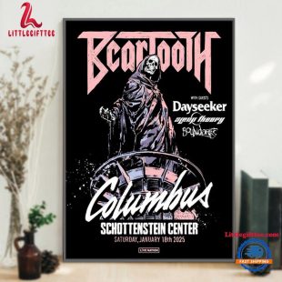 Beartooth January 18 2025 Schottenstein Center, Columbus, OH Wall Decor Poster Canvas