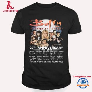 Buffy The Vampire Slayer 27th Anniversary Signature Thank You For The Memories Unisex T Shirt