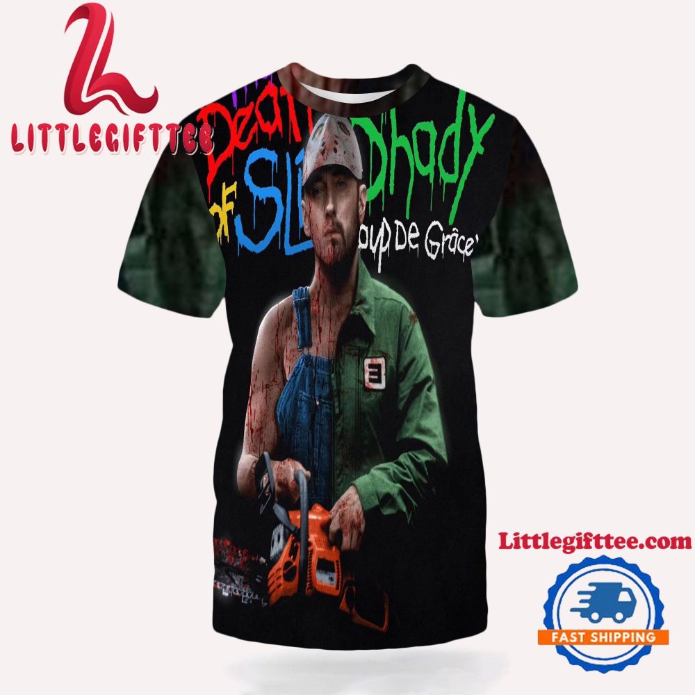 Eminem The Death Of Slim Shady 3D Shirt, Eminem Tour All Over Print Shirt