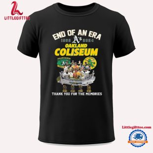 End Of An Era 1968-2024 Oakland Coliseum Thank You For The Memories Unisex T Shirt