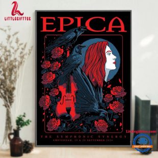 EPICA September 19-20 2024 Live At Amsterdam, NL Wall Art Poster Canvas