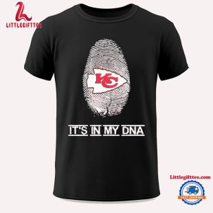 Fingerprint Kansas City Chiefs Logo It’s In My Dna Unisex T Shirt