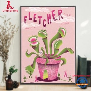 Fletcher The Fillmore Detroit MI September 15 2024 Wall Decor Poster Canvas