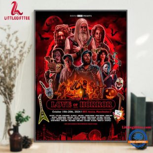 For The Love of Horror October 19-20 2024 Live At BEC Arena, Manchester UK Wall Decor Poster Canvas