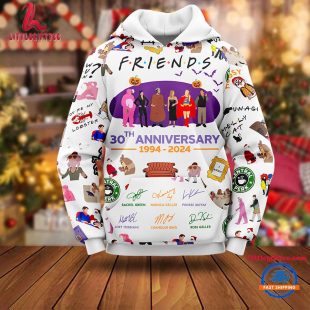 Friends Movies Halloween I'Will Be There For You 30th Anniversary Hoodie Shirt