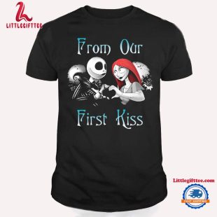 From Out Frist Kiss Nightmare Before Horror Movies Halloween T Shirt