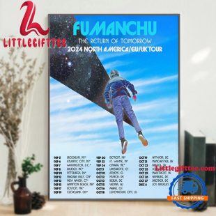 Fu Manchu 2024 North America EU UK Tour Wall Decor Poster Canvas