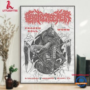 Gatecreeper Sept 18 2024 Live At Gramps, Miami, FL Wall Art Poster Canvas