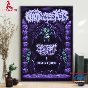 Gatecreeper September 30 2024 Live At Toronto ON Band Tour Wall Art Poster Canvas