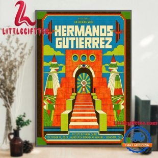 Hermanos Gutierrez October 19 2024 In Sonoma CA Tour Wall Decor Poster Canvas