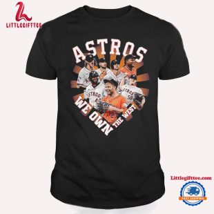 Houston Astros MLB 2024 Champions American League West Back To Back To Back We Own The West Unisex T Shirt