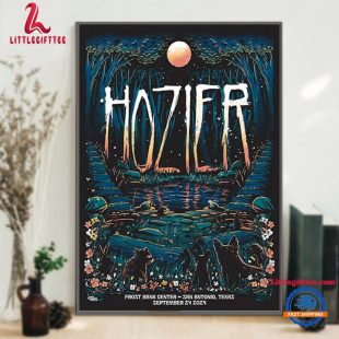 Hozier September 24 2024 Frost Bank Center, San Antonio TX Show Wall Decor Poster Canvas