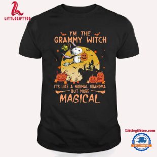 I Am The Grammy Witch Snoopy Halloween T Shirt