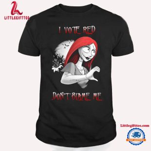 I Vote Red Nightmare Before Horror Movies Halloween T Shirt