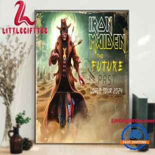 Iron Maiden The Future Past 2024 Tour Kicks Off On September Wall Decor Poster Canvas