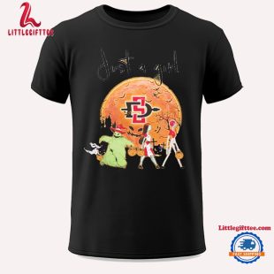 Just A Girl Who Love Halloween And San Diego State Aztecs Football 2024 Unisex T Shirt