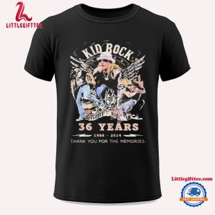 Kid Rock 32 Years 1988-2024 Thank You For The Memories Signature Unisex T Shirt