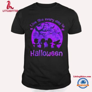 Live Like Every Day Is Halloween Snoopy Character T Shirt