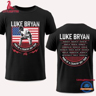 Luke Bryan Mind Of A Country Boy Tour Flag Vintage T Shirt