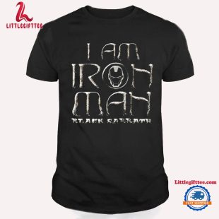 Marvel’s Iron Man by Black Sabbath, I Am Iron Man T Shirt