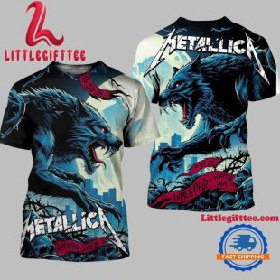 Metallica 2024 M72 North American Tour Final US No Repeat Weekend The Wolf All Over Print Shirt