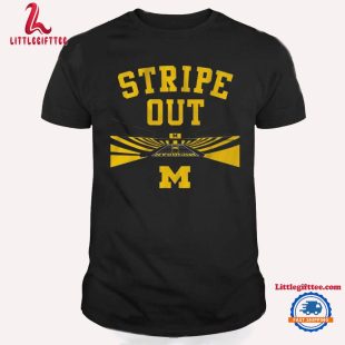 Michigan Football Big House Stripe Out Unisex T Shirt