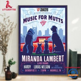 Miranda Lambert October 05 2024 Nashville TN Poster Tour Wall Decor Poster Canvas