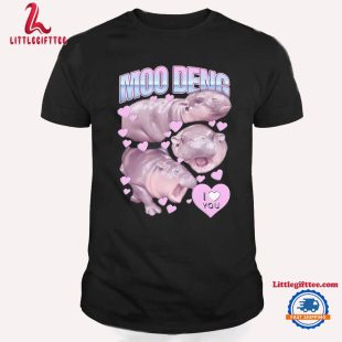 Moo Deng I Love You Good Vintage T Shirt