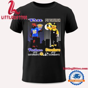 Pittsburgh Panthers On Saturdays X Pittsburgh Steelers On Sundays Unisex T Shirt