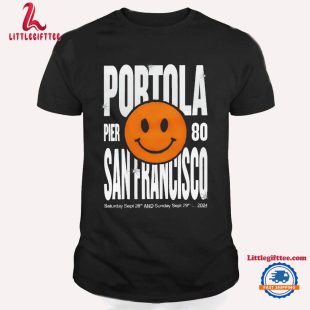 Portola Smiley Lineup Unisex T Shirt