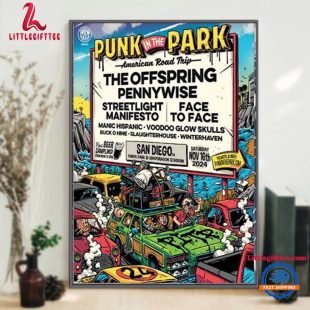 Punk In The Park Snapdragon Stadium, San Diego, CA September 16, 2024 Wall Decor Poster Canvas