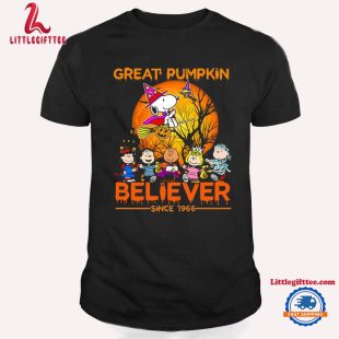 Snoopy Halloween Great Pumpkin Believer Since 1966 T Shirt