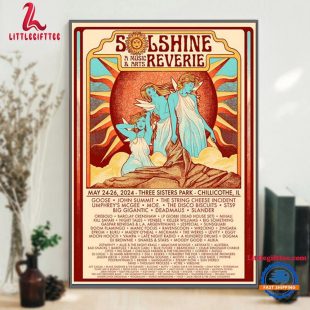 Solshine A Music & Arts Reverie 2024 Three Sisters Park, Chillicothe, IL Wall Decor Poster Canvas