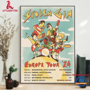 Stolen Gin Europe Tour 2024 Wall Art Poster Canvas