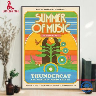 Summer Of Music October 20 2024 Live At Robin Williams Meadow, San Francisco CA Event Wall Decor Poster Canvas