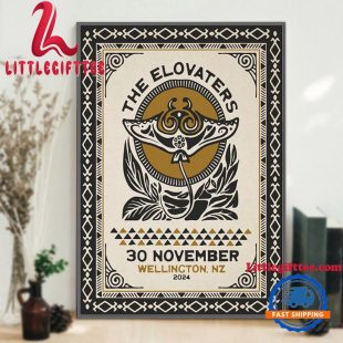 The Elovaters Band On November 30 2024 Live At Wellington NZ Tour Poster Canvas