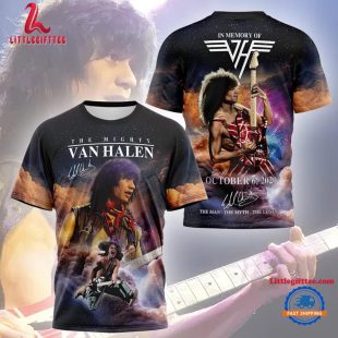 The Mighty Van Halen Signature Design 3D Shirt