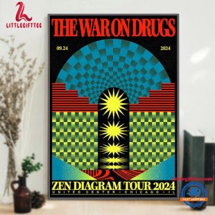 The War On Drugs September 24 2024 United Center, Chicago IL Wall Decor Poster Canvas