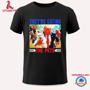 They’re Eating The Pets Trump Hugs A Cat Unisex T Shirt