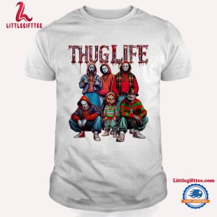 Thug Life Horror Movies Halloween T Shirt