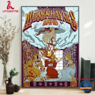 Warren Haynes Band Million Voices Whisper Tour 2024 Wall Decor Poster Canvas