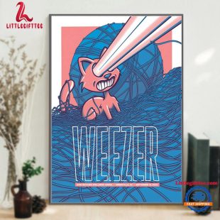 Weezer September 18 2024 Live At Bon Secours Wellness Arena, Greenville, SC Tour Wall Decor Poster Canvas