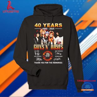 40 Years 1985-2025 Guns N’ Roses Thank You For The Memories Unisex T Shirt