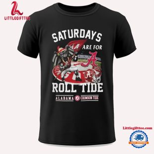 Alabama Crimson Tide Saturdays Are For Roll Tide Mascot Helmet Unisex T Shirt