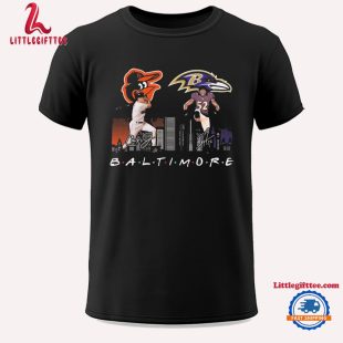 Baltimore Orioles Baseball Baltimore Ravens Football The Friends The Proud Signatures Unisex T Shirt