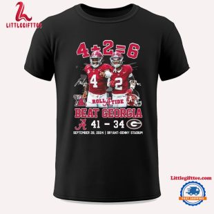 Beat Georgia Alabama Crimson Tide 41 34 Unisex T Shirt