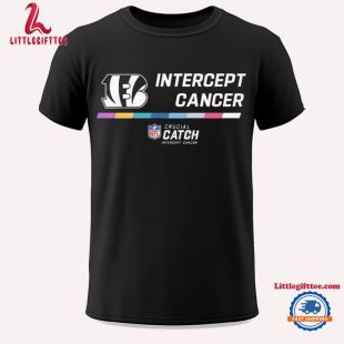 Cincinnati Bengals 2024 NFL Intercept Cancer Crucial Catch Unisex T Shirt